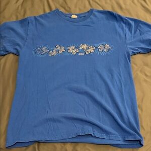 Gildan Blue Floral Men's Tee
